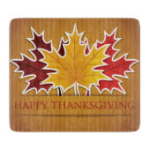 Ahornblatt Erntedank Schneidebrett (Vorderseite)