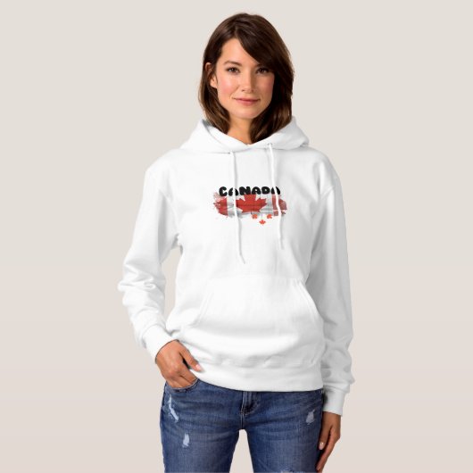 Ahornblatt-Flagge🍁 Hoodie (Vorne ganz)