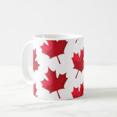 Ahornblatt für Kanada auf weiß Kaffeetasse (Vorderseite Links)