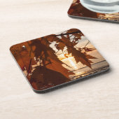 Ahornblatt Getränkeuntersetzer (Linke Seite)