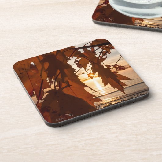 Ahornblatt Getränkeuntersetzer (Linke Seite)