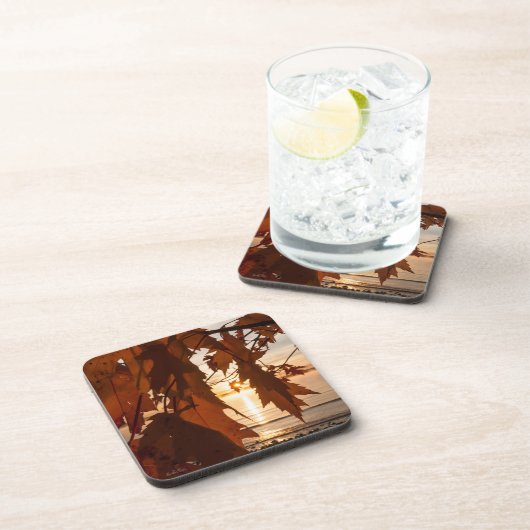 Ahornblatt Getränkeuntersetzer (Rechte Seite)