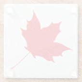 Ahornblatt Glasuntersetzer (Rückseite)