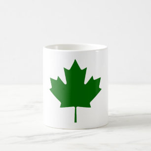 Ahornblatt grünes DkTransp die MUSEUM Zazzle Kaffeetasse