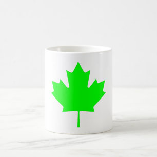 Ahornblatt grünes LtTransp die MUSEUM Zazzle Kaffeetasse