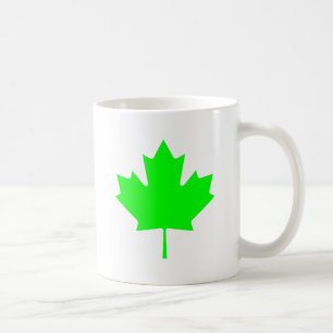 Ahornblatt grünes LtTransp die MUSEUM Zazzle Kaffeetasse