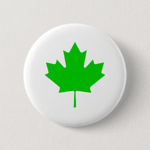 Ahornblatt grünes Transp die MUSEUM Zazzle Geschen Button