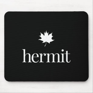 Ahornblatt Introvertierter – Natur Einsiedler ruhi Mousepad