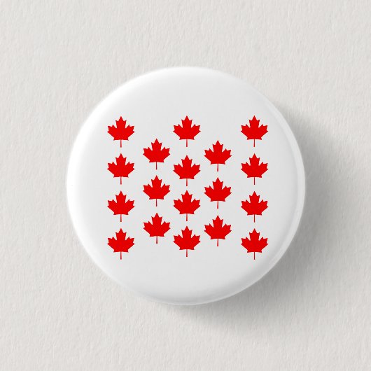 Ahornblatt Kanada, Ahornblatt Canada, Canada, Ahor Button (Vorderseite)