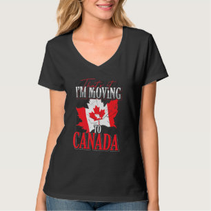 Ahornblatt Kanada Land Kanadische Flagge Kanada T-Shirt