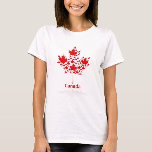 Ahornblatt Kanada T-Shirt (Vorderseite)