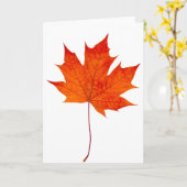 Ahornblatt Karte (Gelbe Blume)