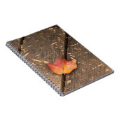 Ahornblatt minimalistisches Fallfoto Notizblock (Rechte Seite)