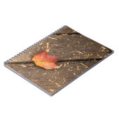 Ahornblatt minimalistisches Fallfoto Notizblock (Linke Seite)