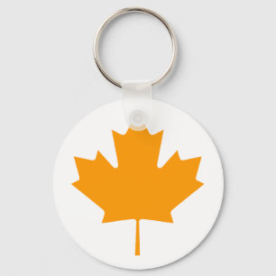 Ahornblatt OrangeTransp die MUSEUM Zazzle Geschenk Schlüsselanhänger