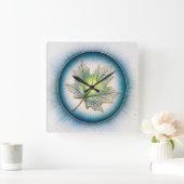 AHORNBLATT QUADRATISCHE WANDUHR (Zuhause)