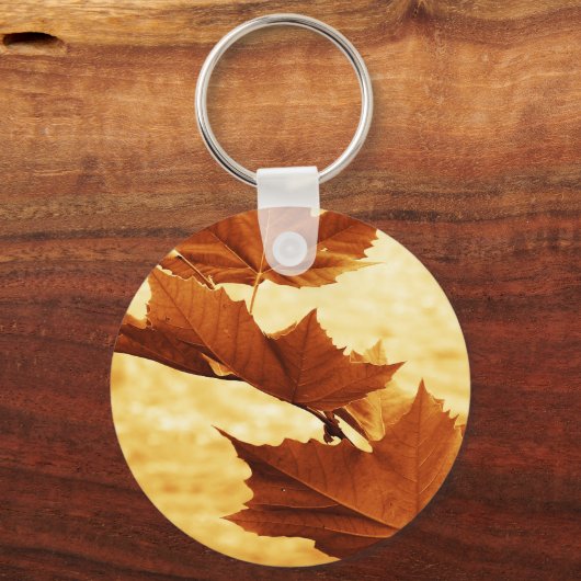 Ahornblatt-Schlüsselanhänger Schlüsselanhänger (Vorderseite)