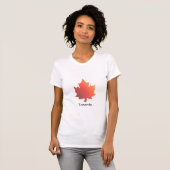 Ahornblatt, Toronto, der T - Shirt der Frau (Vorne ganz)