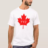 Ahornblatt - Toronto-Flughafen-Code T-Shirt (Vorderseite)