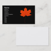 Ahornblatt Visitenkarte (Vorne/Hinten)