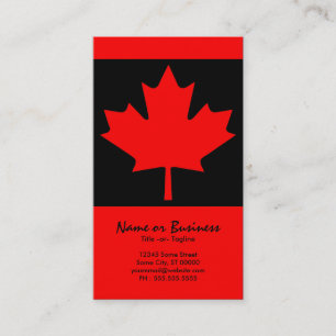 Ahornblatt Visitenkarte