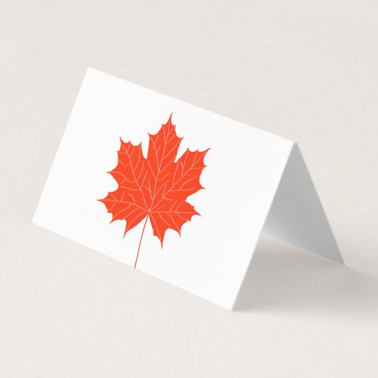 Ahornblatt Visitenkarten (Vorderseite)