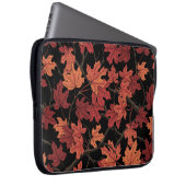 Ahornblätter auf Weiß Laptopschutzhülle (Vorne Rechts)