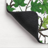Ahornblätter auf Weiß Mousepad (Ecke)