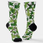 Ahornblätter auf Weiß Socken (Gewinkelt)