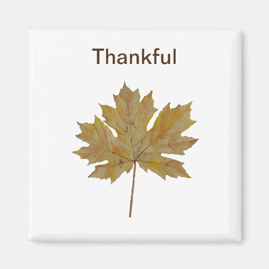 Ahornblätter, Braun- und Goldtöne Magnet (Vorne)