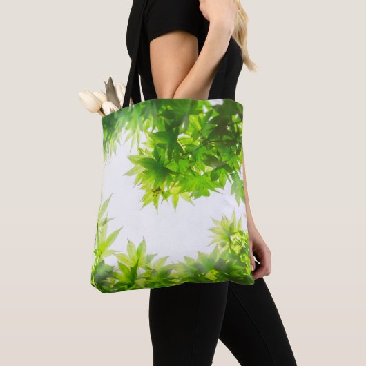 Ahornblättergewebe Tasche (Von Nahem)