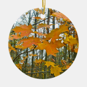 Ahornblättern Keramik Ornament