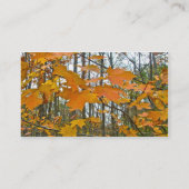 Ahornblättern Visitenkarte (Rückseite)