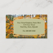 Ahornblättern Visitenkarte (Vorderseite)