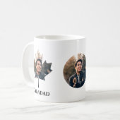 Ahornblattform Foto glücklich Kanada Tag Kaffeetasse (Vorderseite Links)