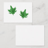 Ahornblattkarte Mitteilungskarte (Vorne/Hinten)