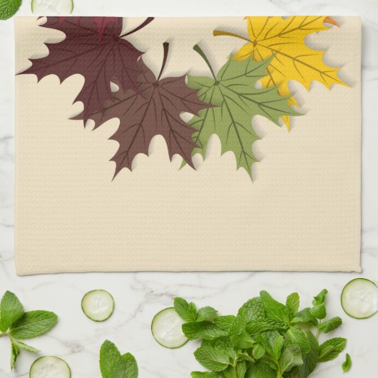 Ahornblattkreis Handtuch (Gefaltet)