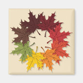 Ahornblattkreis Magnet (Vorne)