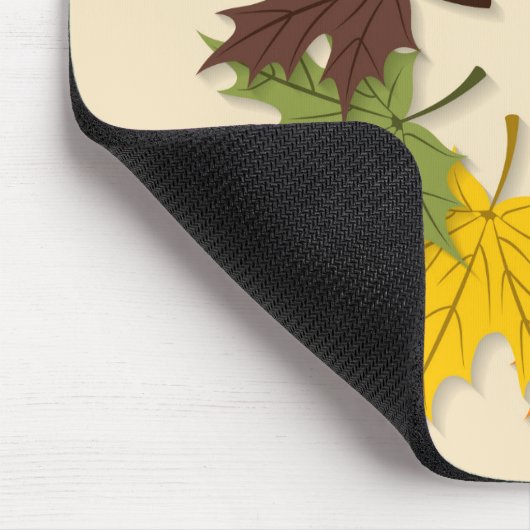 Ahornblattkreis Mousepad (Ecke)