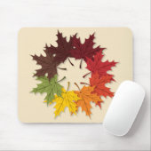 Ahornblattkreis Mousepad (Mit Mouse)
