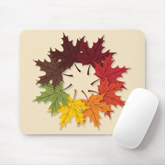 Ahornblattkreis Mousepad (Mit Mouse)