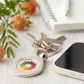 Ahornblattkreis Schlüsselanhänger (Seite)