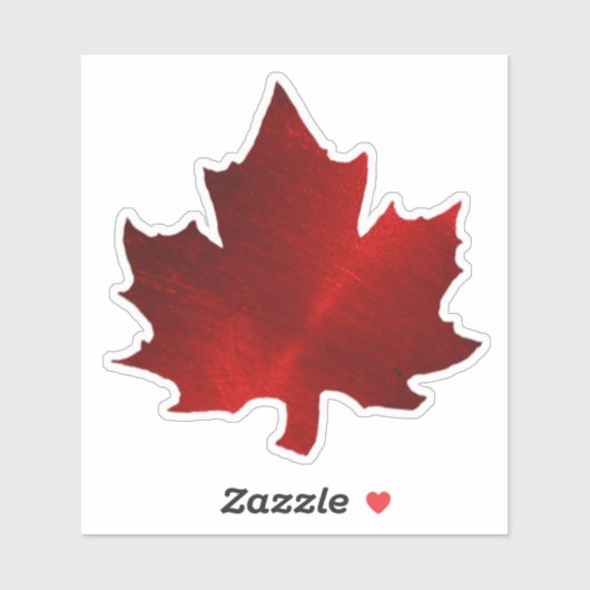 Ahornblättriger Jello Aufkleber (Blatt)