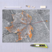 Ahornblättriger Orangengrau Herbst Seidenpapier (Handwerk)