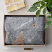 Ahornblättriger Orangengrau Herbst Seidenpapier (Geschenk)