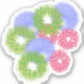 Ahornbüsche Aufkleber (Vorderseite)