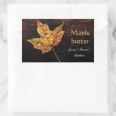 Ahornbutter-Zuhause Rechteckiger Aufkleber (Tasche)