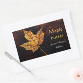 Ahornbutter-Zuhause Rechteckiger Aufkleber (Umschlag)