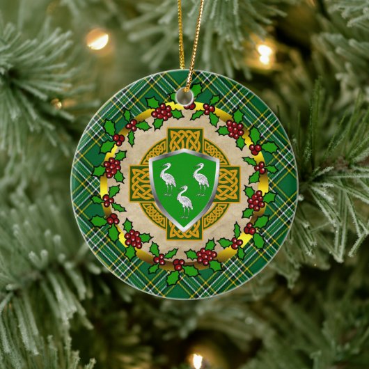 AHörne Celtic Cross Personalisierte Weihnachten Keramik Ornament (Baum)