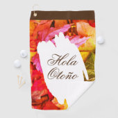 Ahornfall Herbst Blätter botanischer Golfer Lover Golfhandtuch (Insitu)